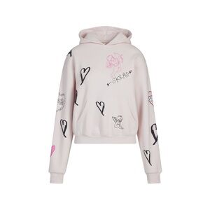 SKIMS Light Pink Graphic Hoodie